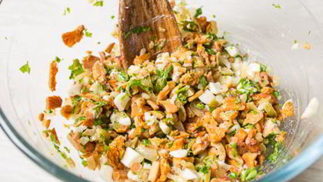 куриные зразы с лисичками