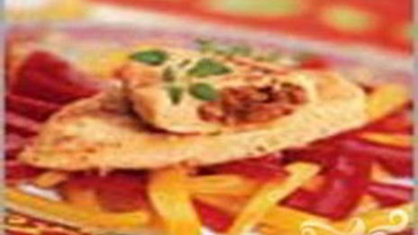 куриные зразы с сухофруктами под апельсиновым соусом