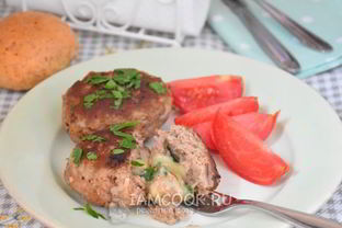 Мясные зразы с сыром