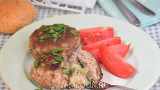 Мясные зразы с сыром