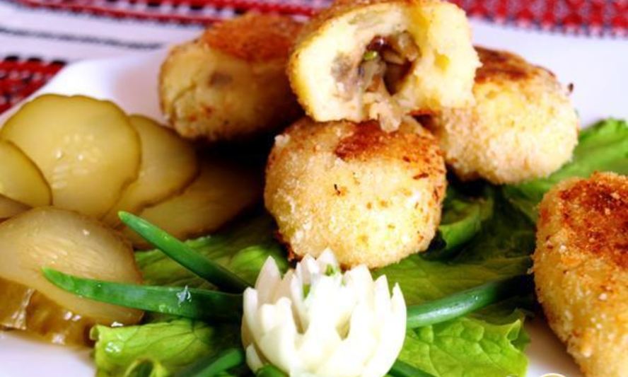 Рецепт постных картофельных зраз с грибами