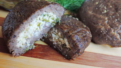 запеченные гречневые зразы с творожной начинкой