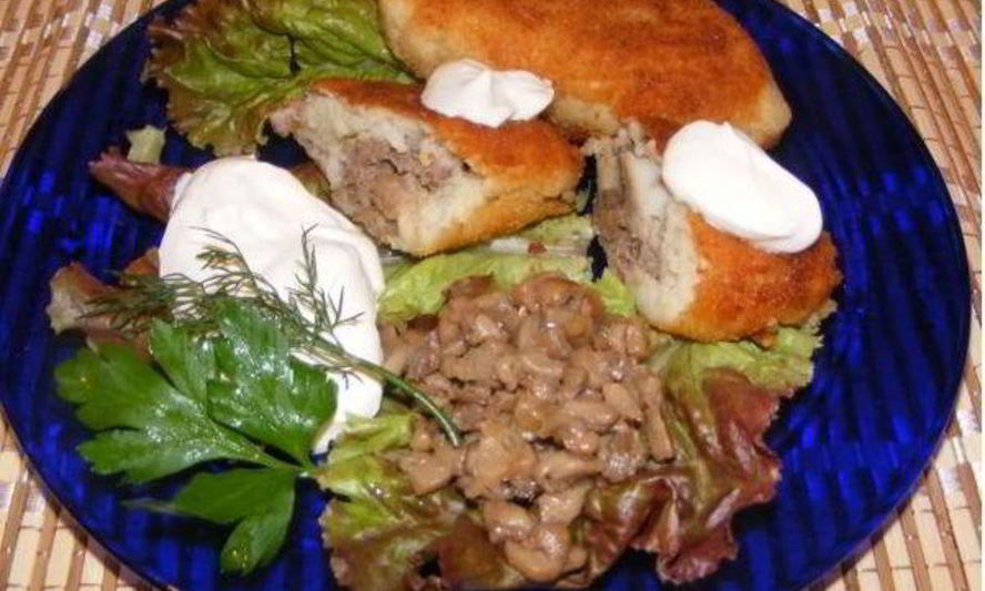 Рецепт зраз из фарша с грибами