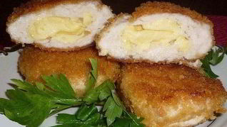 Зразы из куриного филе с сыром