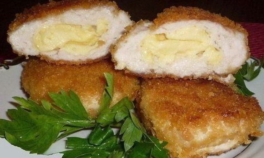 Рецепт зраз из куриного филе с сыром