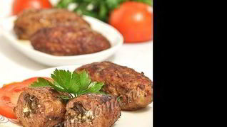 Зразы с грибами, луком и яйцом