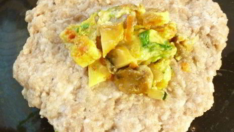 зразы с начинкой из грибного омлета