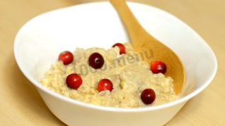 Геркулесовая каша на воде с растительным маслом