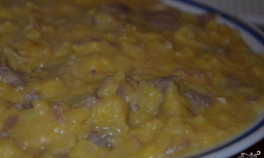 Рецепт гороховой каши с фаршем