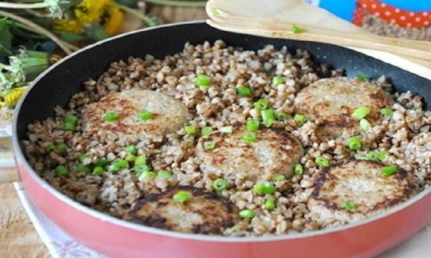 Рецепт гречки на сковороде