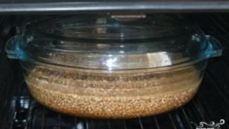 гречка по-купечески со свининой в духовке