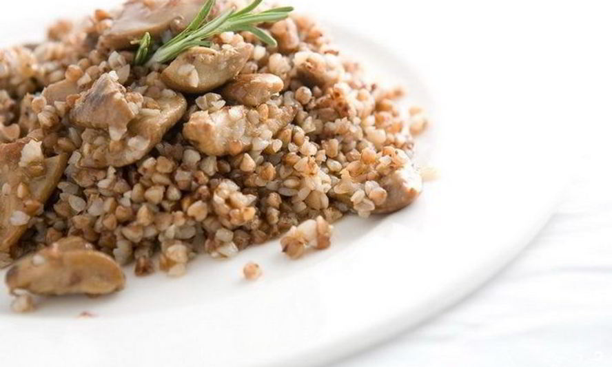 Рецепт гречки с белыми грибами