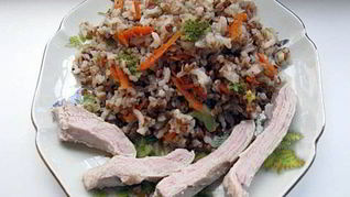 Гречка с брокколи