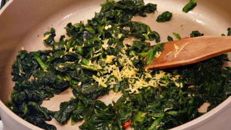 гречка с чили и шпинатом