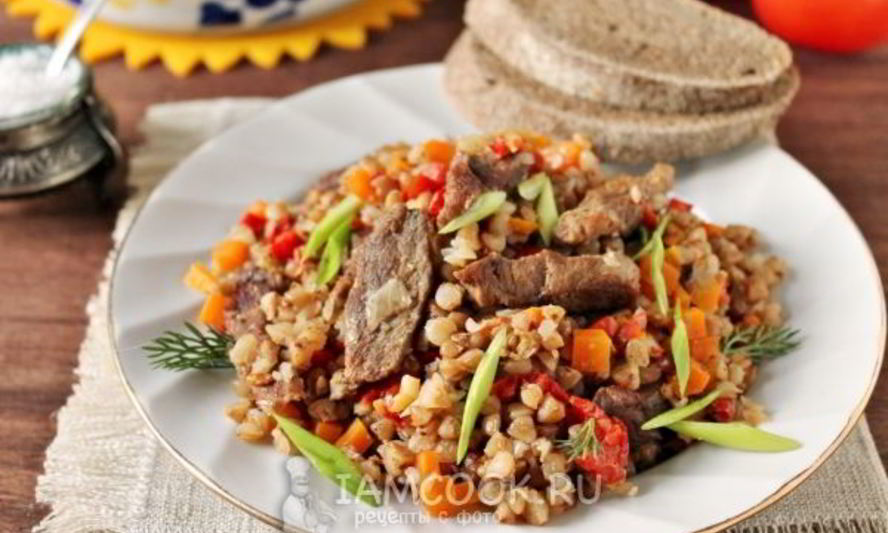 Рецепт гречки с говядиной в духовке