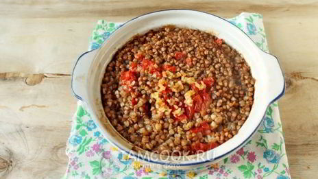 гречка с говядиной в духовке