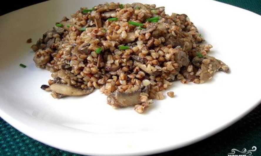 Рецепт гречки с грибами в мультиварке