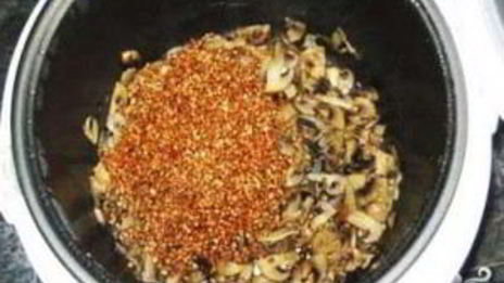 гречка с грибами в мультиварке
