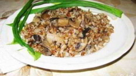 гречка с грибами в мультиварке