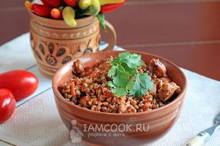 Гречка с куриным филе