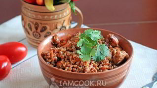 Гречка с куриным филе