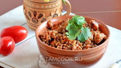 гречка с куриным филе