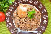 Гречка с курицей и грибами
