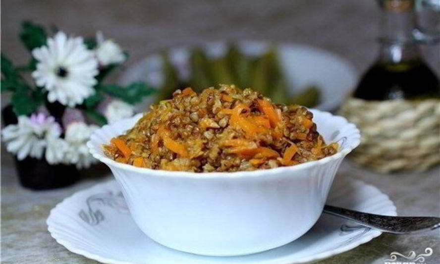 Рецепт гречки с морковью и луком