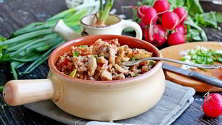 Гречка с овощами