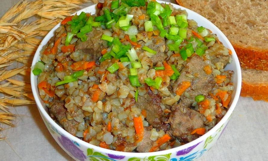 Рецепт гречки с печенкой