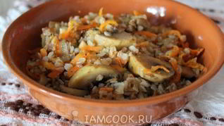 Гречка с шампиньонами