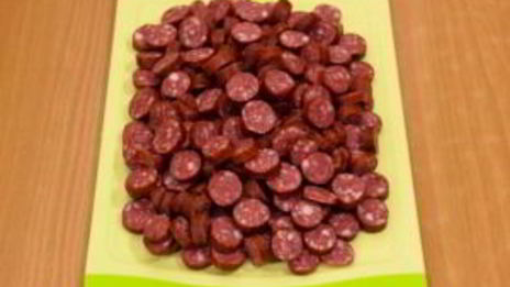 гречка с сосисками и грибами