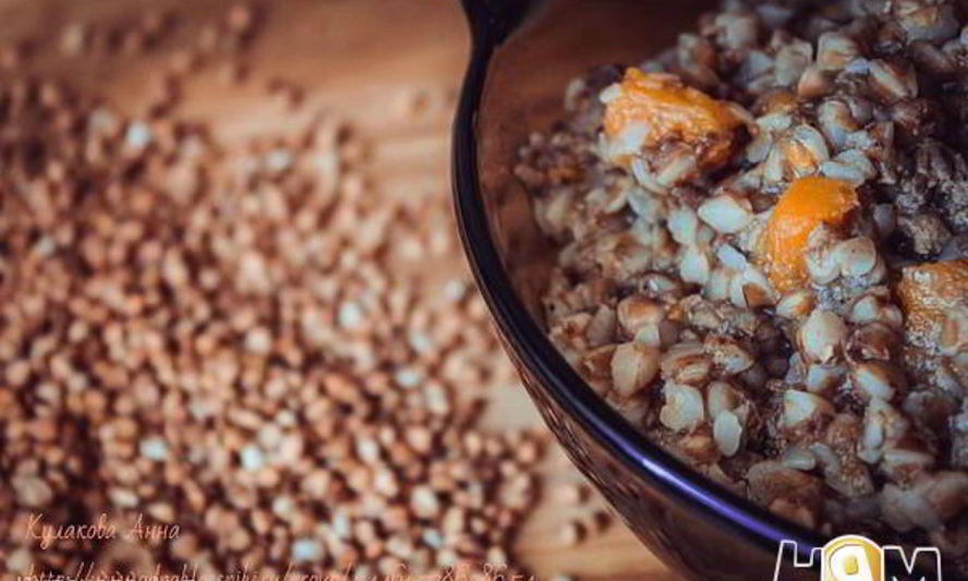 Рецепт гречки с тыквой и печенью