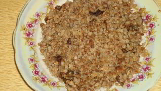 Гречневая каша рассыпчатая с грибами