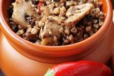 Гречневая каша с грибами и восточным акцентом