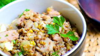 Гречневая каша с грибами по-боярски