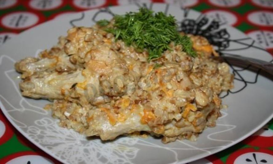 Рецепт гречневой каши с курицей в мультиварке