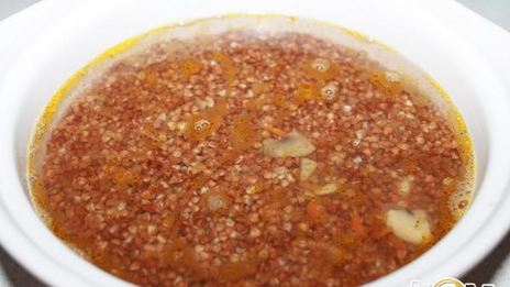 гречневая каша с мясом и грибами в духовке