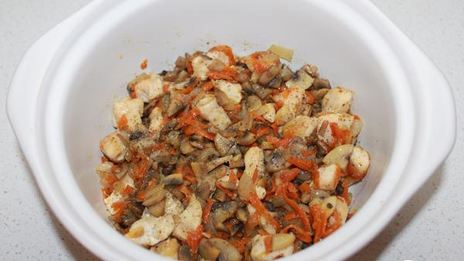 гречневая каша с мясом и грибами в духовке