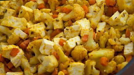 гречневая каша с овощами и сыром