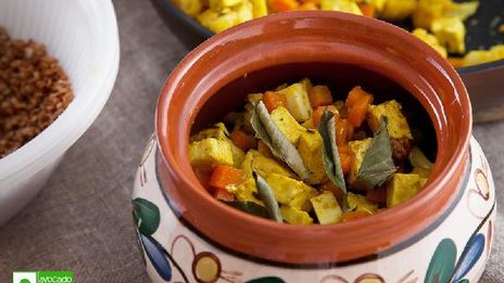 гречневая каша с овощами и сыром