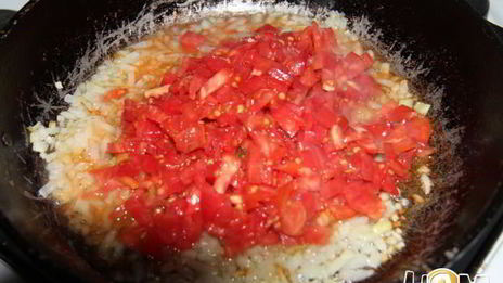 гречневая каша с томатами по-итальянски