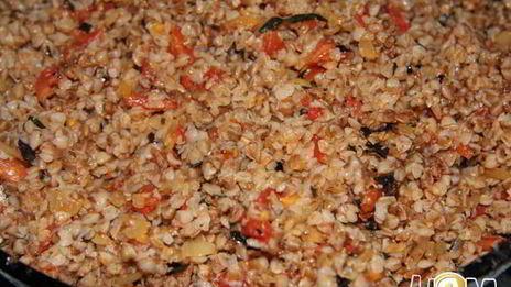 гречневая каша с томатами по-итальянски