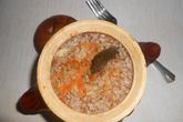 Гречневая каша в горшочке в духовке с мясом