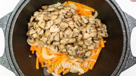 постная гречка с грибами