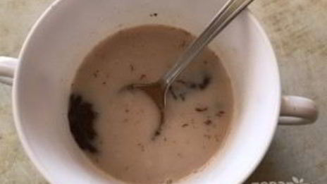 густая шоколадная каша