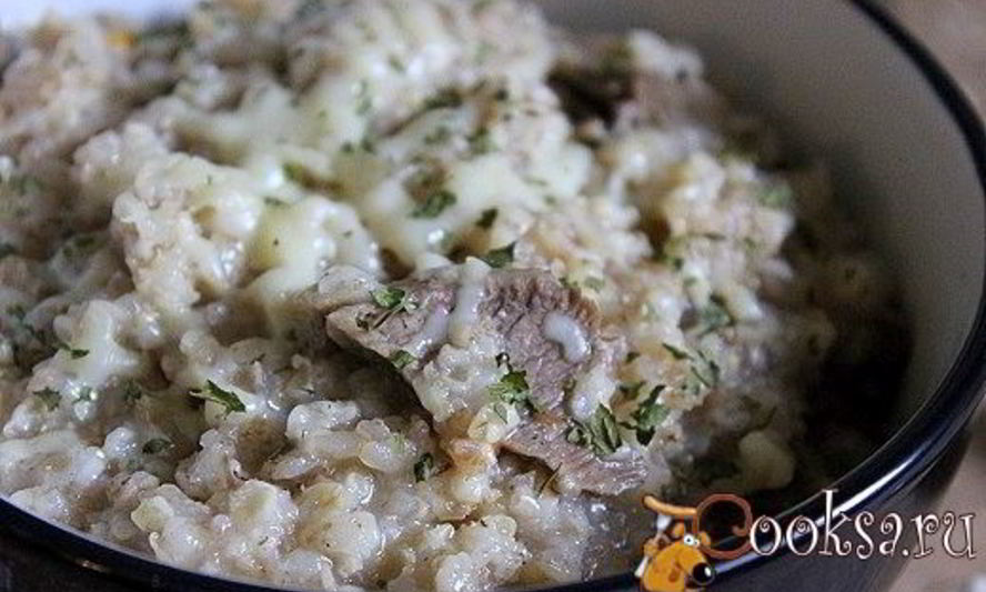 Рецепт каши из многозерновых хлопьев с говядиной и сыром