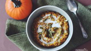 Каша пшенная с тыквой