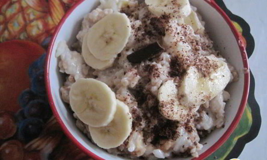 Рецепт каши рисовой шоколадно-банановое наслаждение