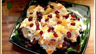 Каша тыквенная с вялеными фруктами